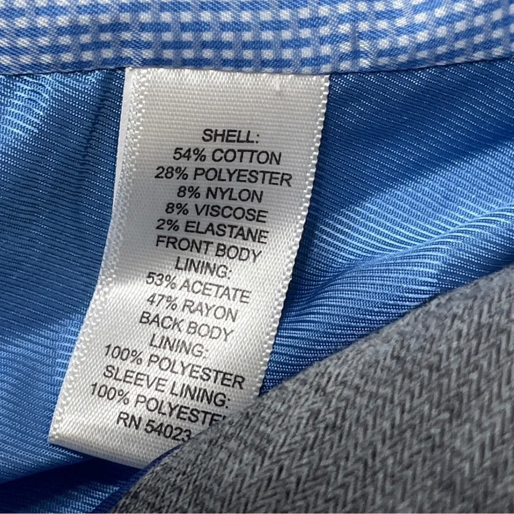 Banana Republic Mens Blazer Tailored Fit Emmetex Italian Fabric 38S Gray